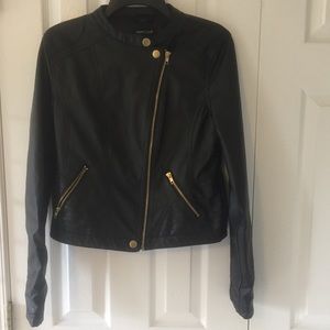 Black Faux Leather Jacket